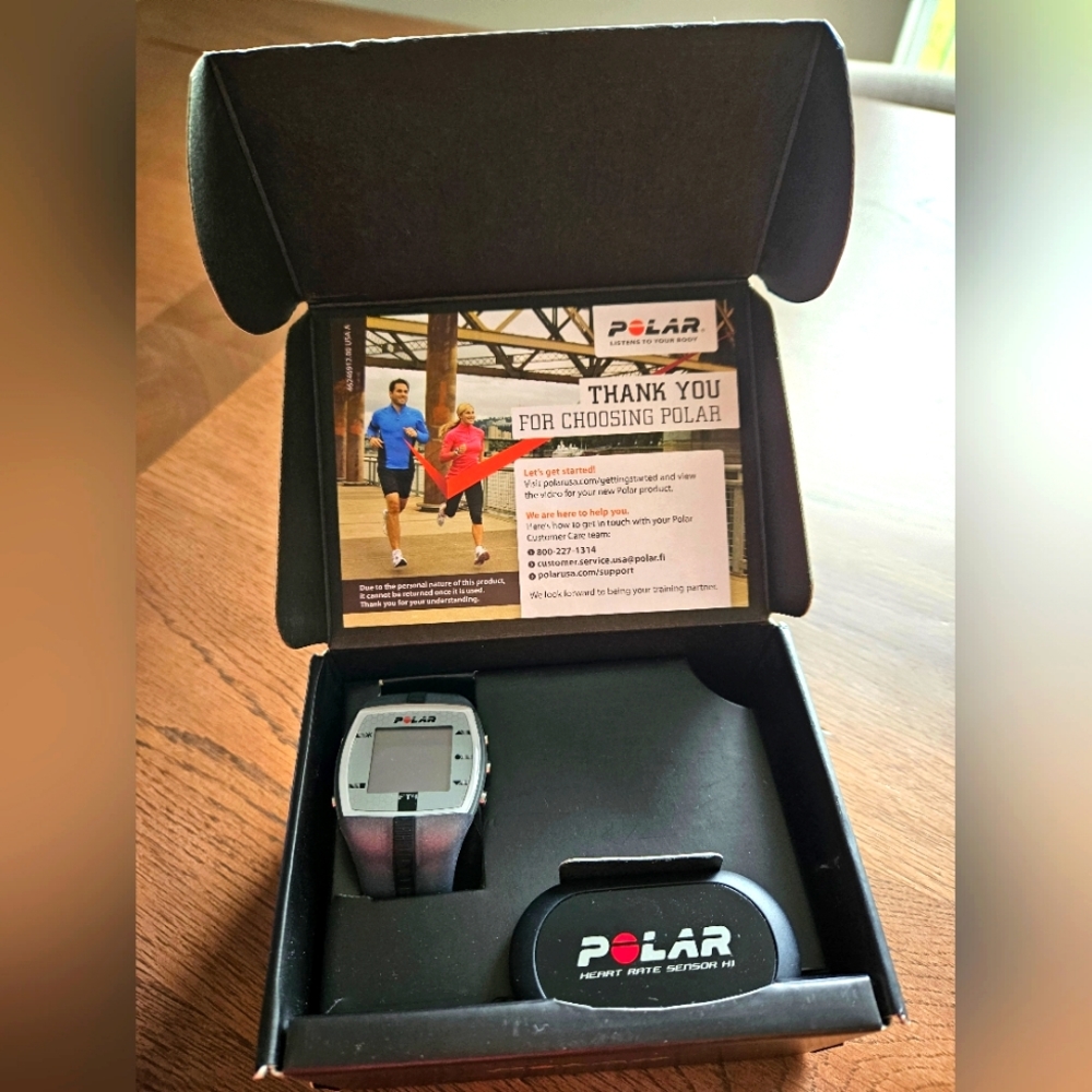 Polar FT4 heart monitor watch with strap NWT